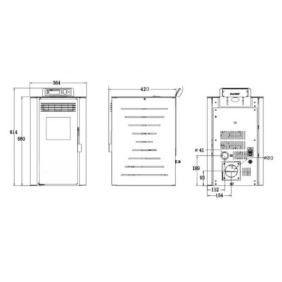 Estufa de pellets MICRO 6kW Fujisol