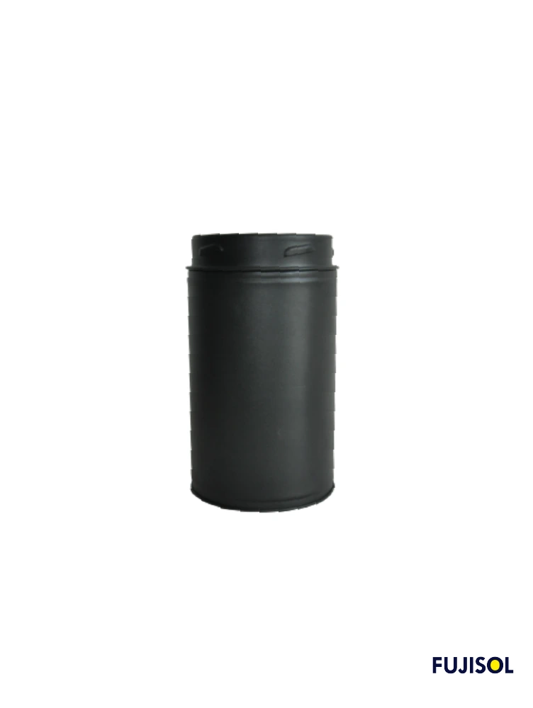 Manguito 25cm para doble pared aislada negro
