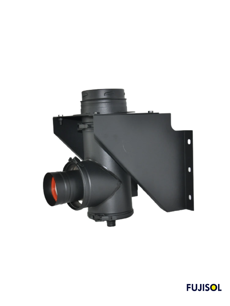 Soporte para T doble pared aislada lacada negro