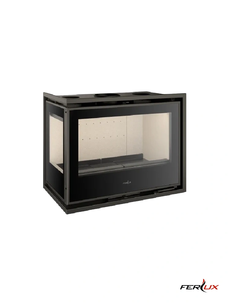 insertable de leña 2 caras Ferlux Panoramic 70 2c