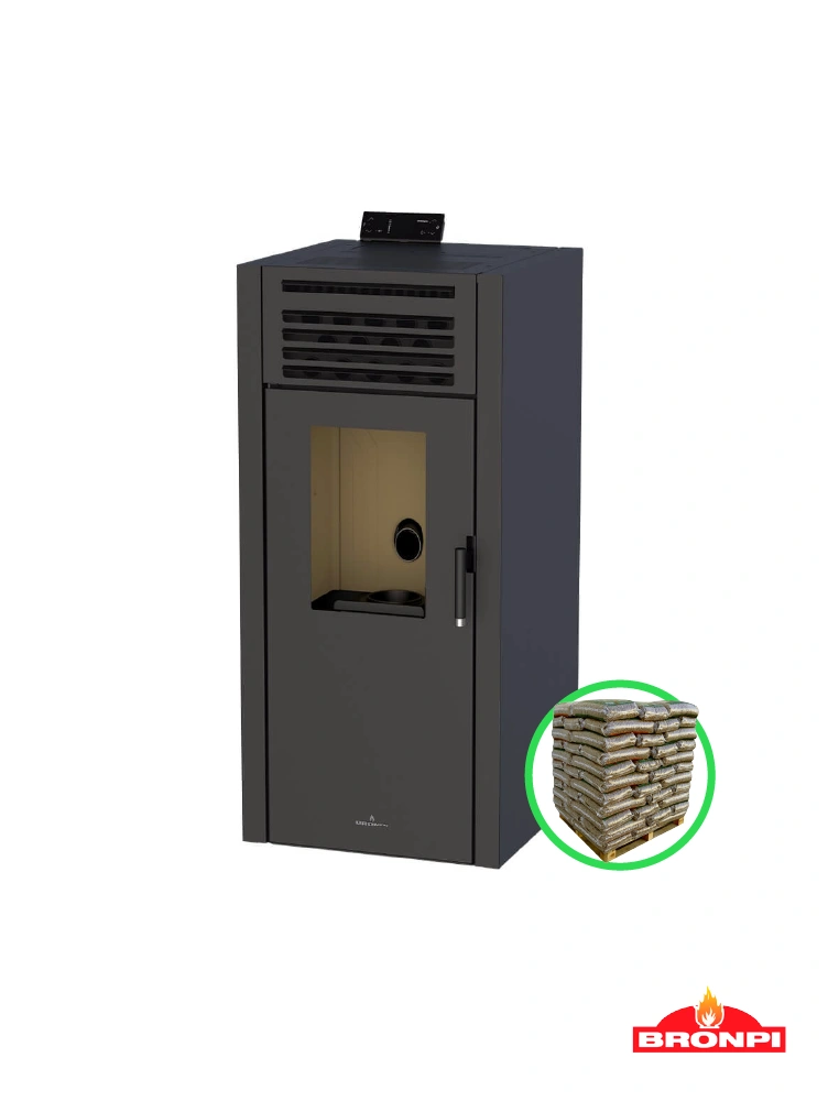 estufa de pellets 14kw Bronpi Adel
