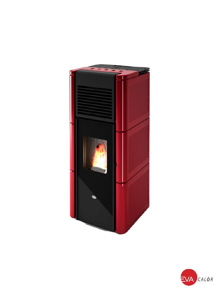 estufa de pellets canalizable 14kw Eva Calor Zoe