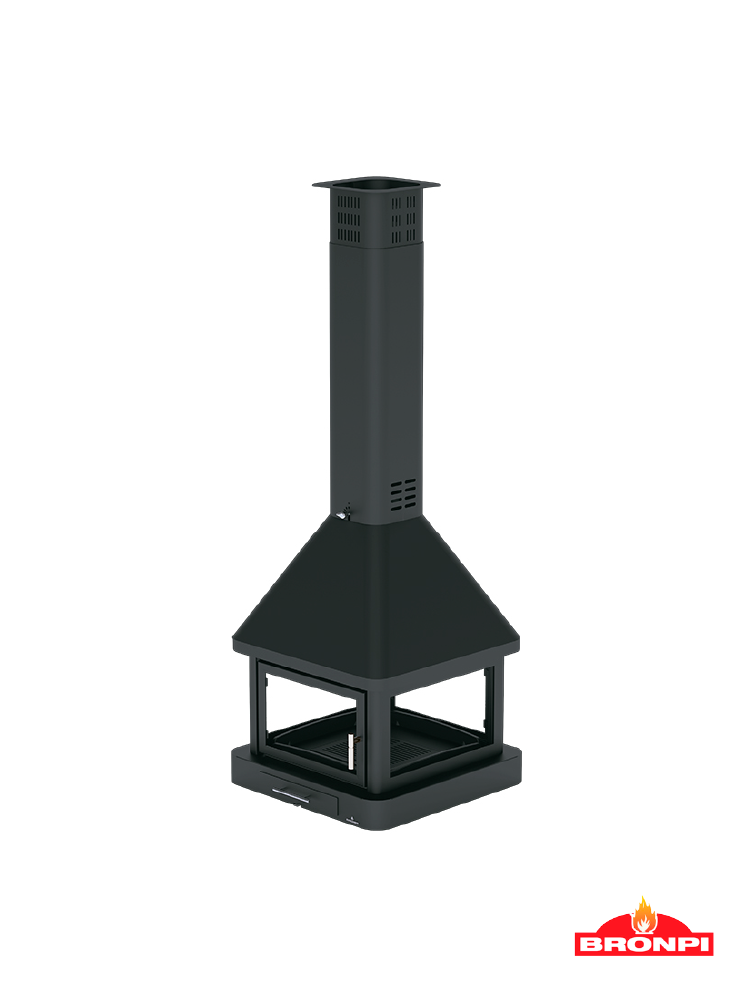 Chimenea de leña Bronpi Huelva C 16kw