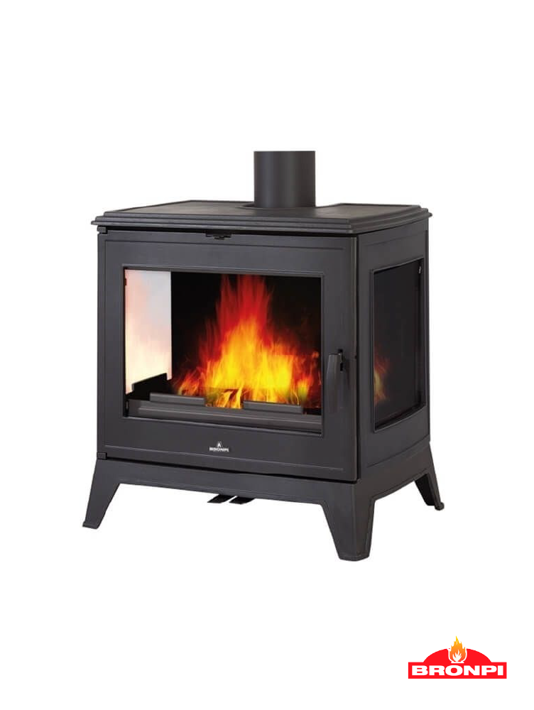 Estufa de leña de fundición Bronpi Bury 14kW
