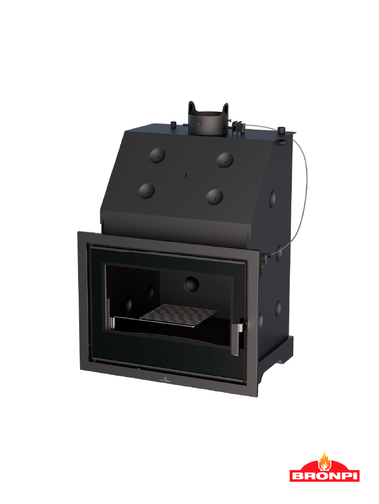 Hidroestufa de leña Bronpi Hydrobronpi 80E Vision 27kw