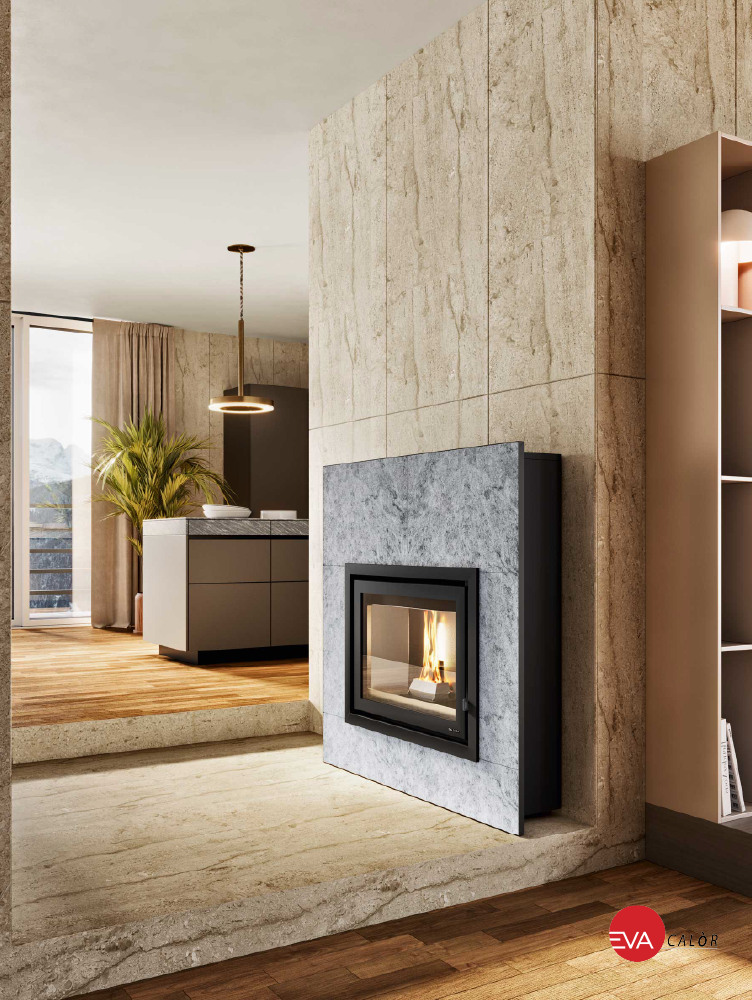 Estufa de pellets slim Eva Calor Pietro 8kw